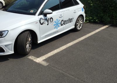 Lettrage voiture Cryo Center